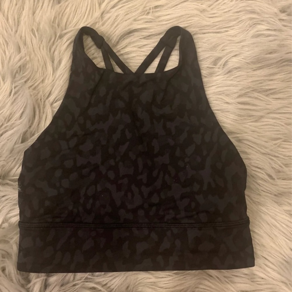 cheetah longline bra lululemon